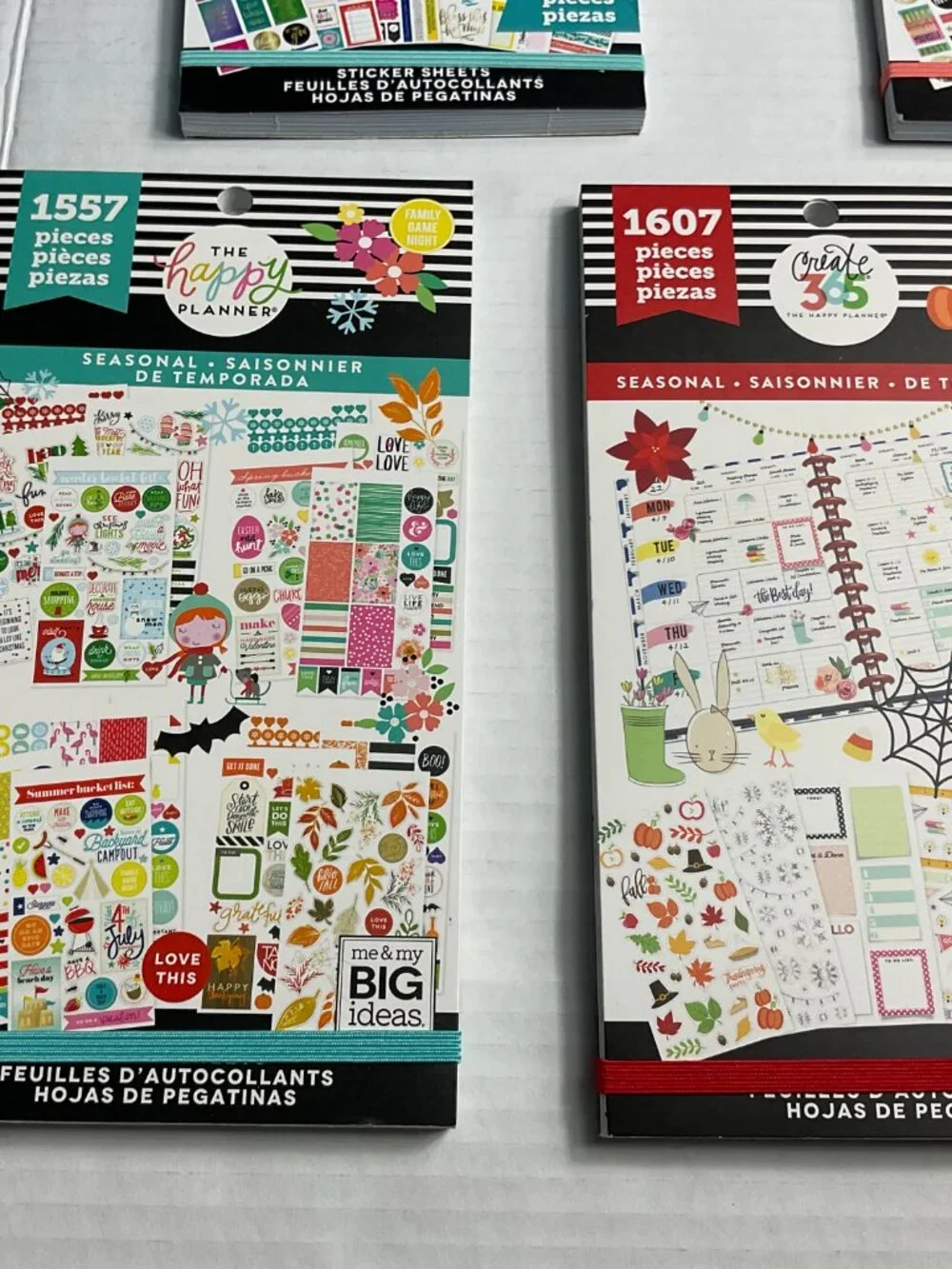 The Happy Planner Sticker Sheets Bundle 2 Sets of 5  – 6,405 Pieces